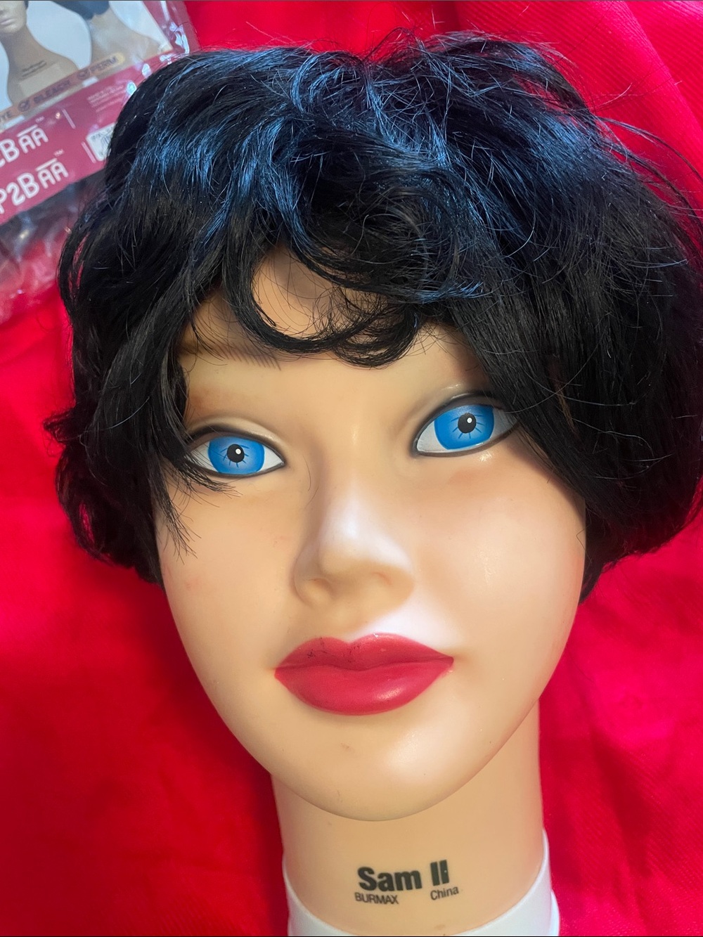 Black Short Synthetic Wig for Women — Chic Natural-Look Style